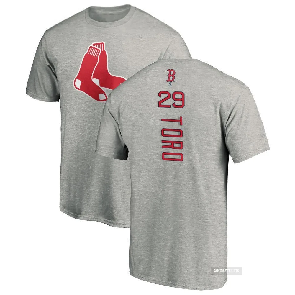 Abraham Toro Boston Red Sox ＃29 Backer T-Shirt Ash