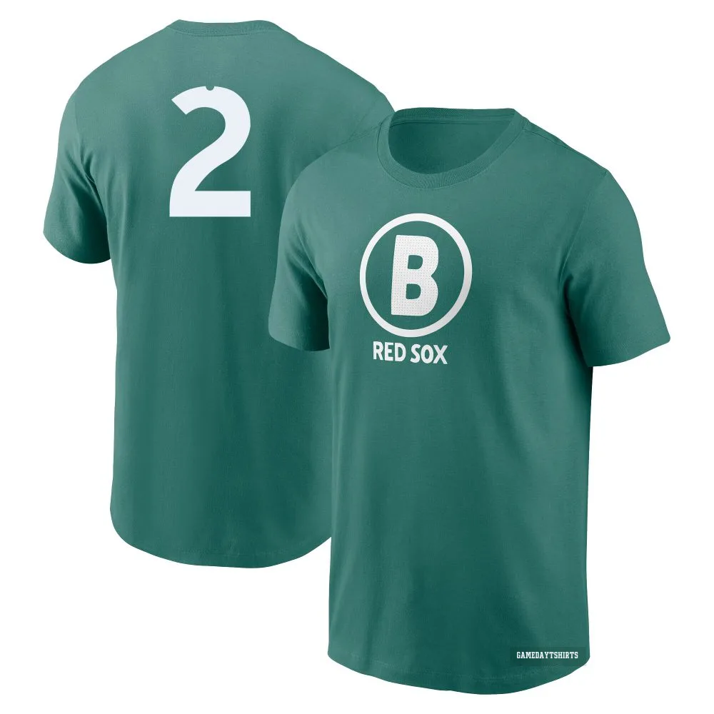 Alex Bregman Boston Red Sox ＃2 Green 2025 City Connect T-Shirt