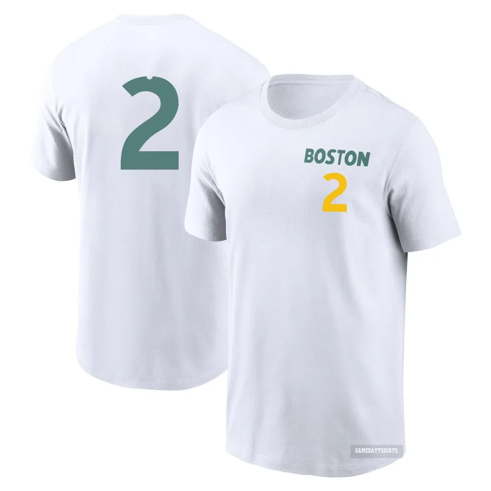Alex Bregman Boston Red Sox ＃2 White 2025 City Connect T-Shirt