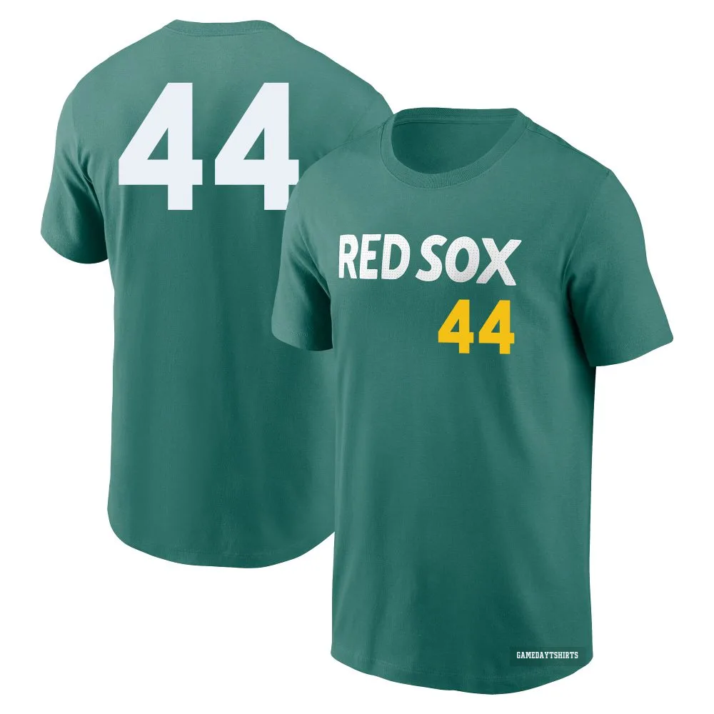 Aroldis Chapman Boston Red Sox ＃44 Green 2025 City Connect Fuse T-Shirt