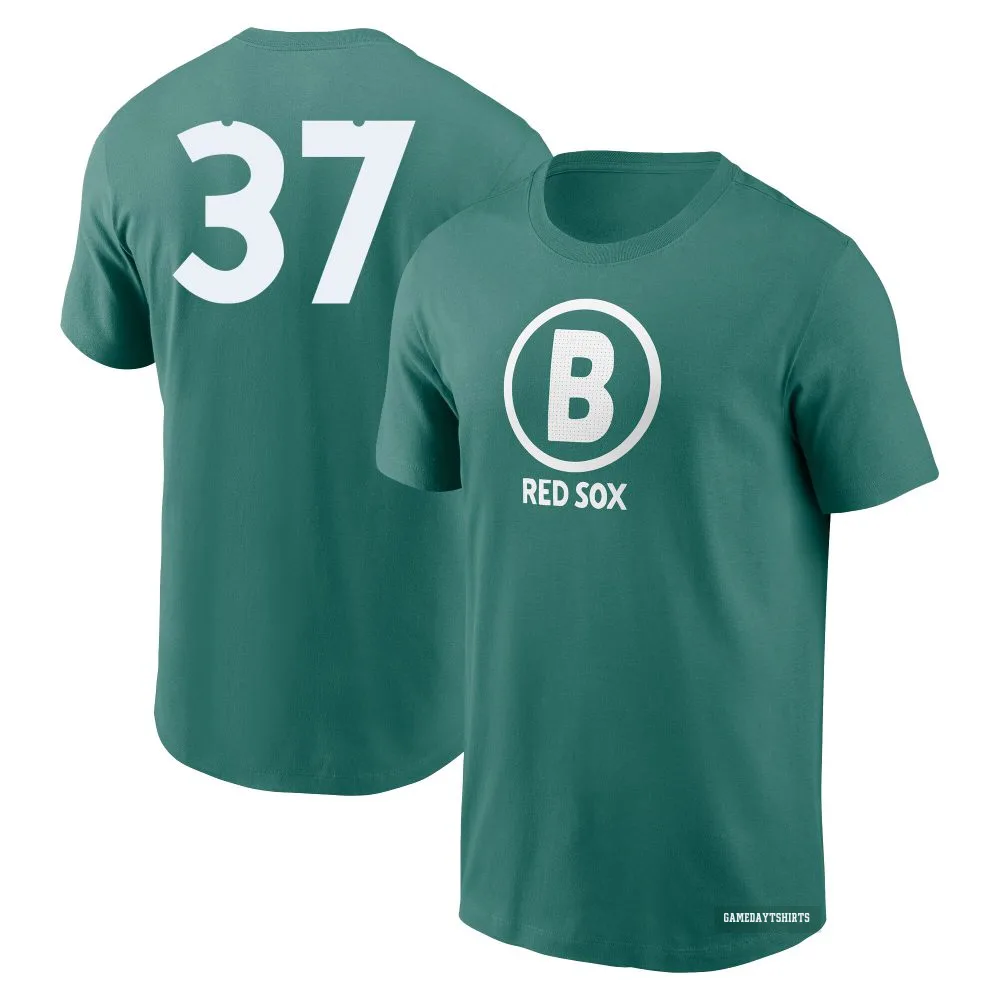 Bill Lee Boston Red Sox ＃37 Green 2025 City Connect T-Shirt