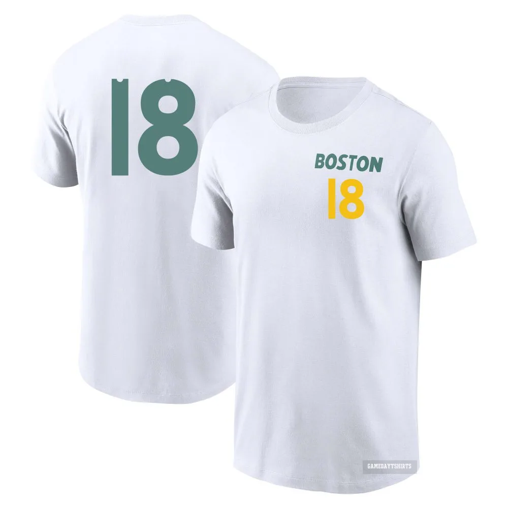 Blake Sabol Boston Red Sox ＃18 White 2025 City Connect T-Shirt