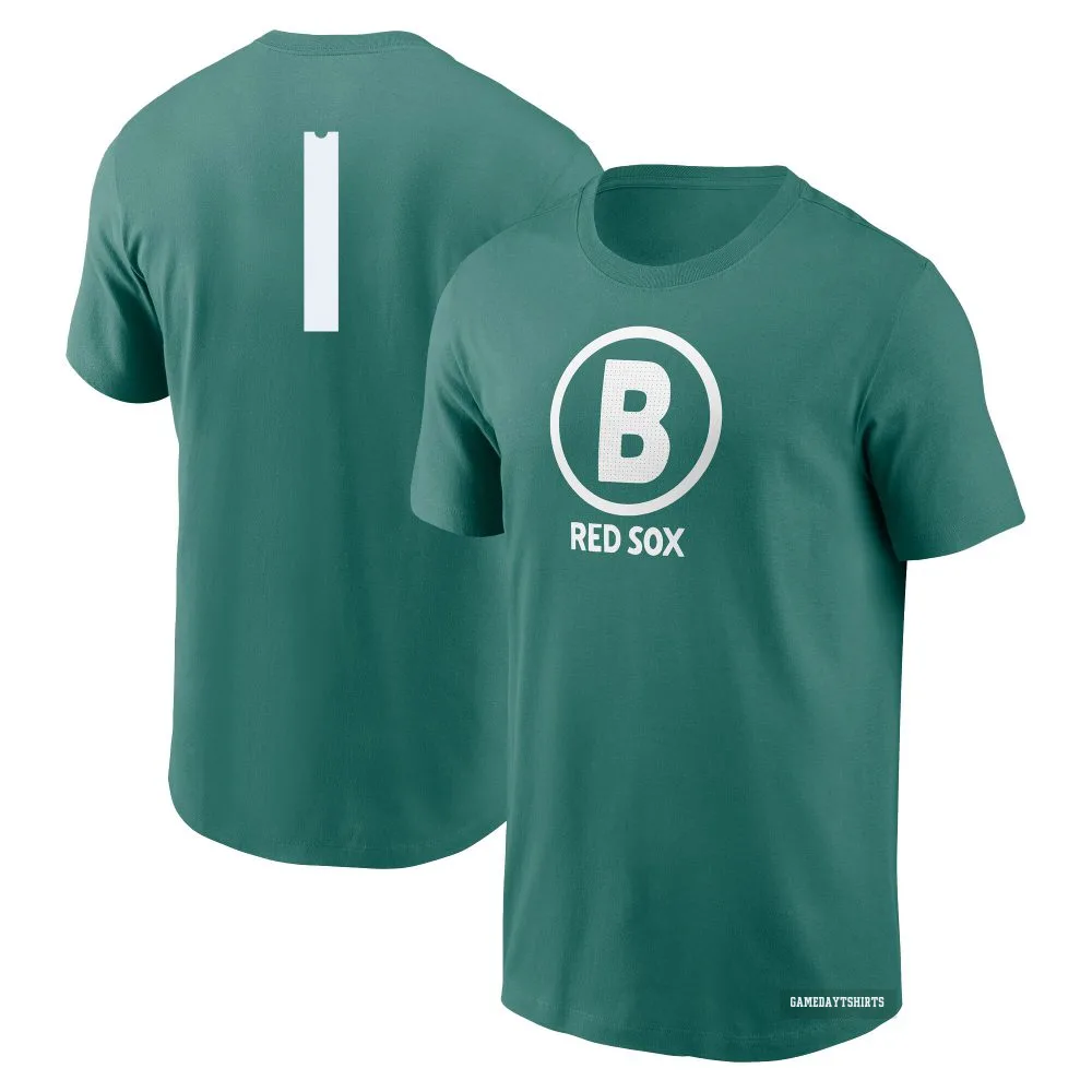 Bobby Doerr Boston Red Sox ＃1 Green 2025 City Connect T-Shirt