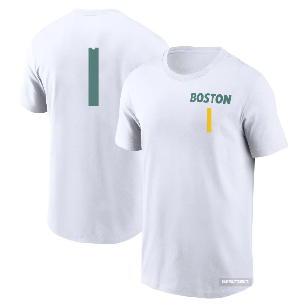 Bobby Doerr Boston Red Sox ＃1 White 2025 City Connect T-Shirt