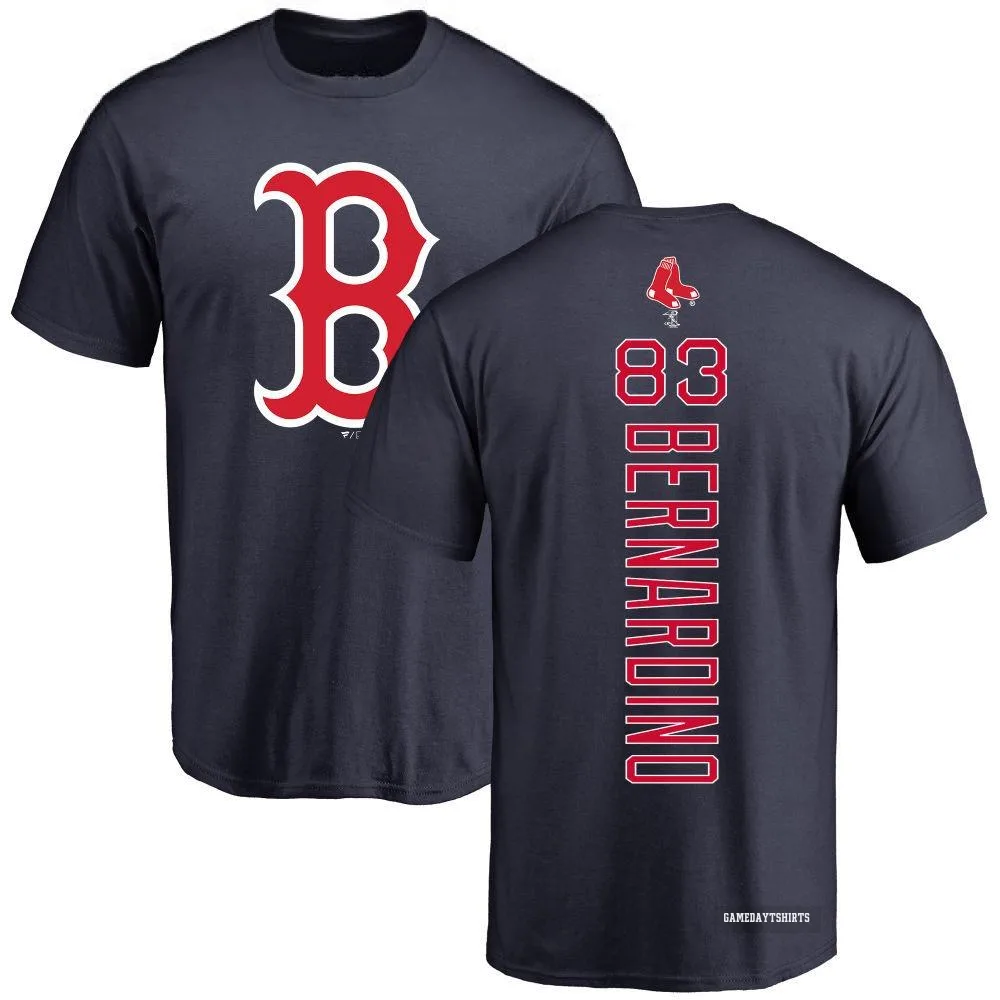 Brennan Bernardino Boston Red Sox ＃83 Navy Backer T-Shirt