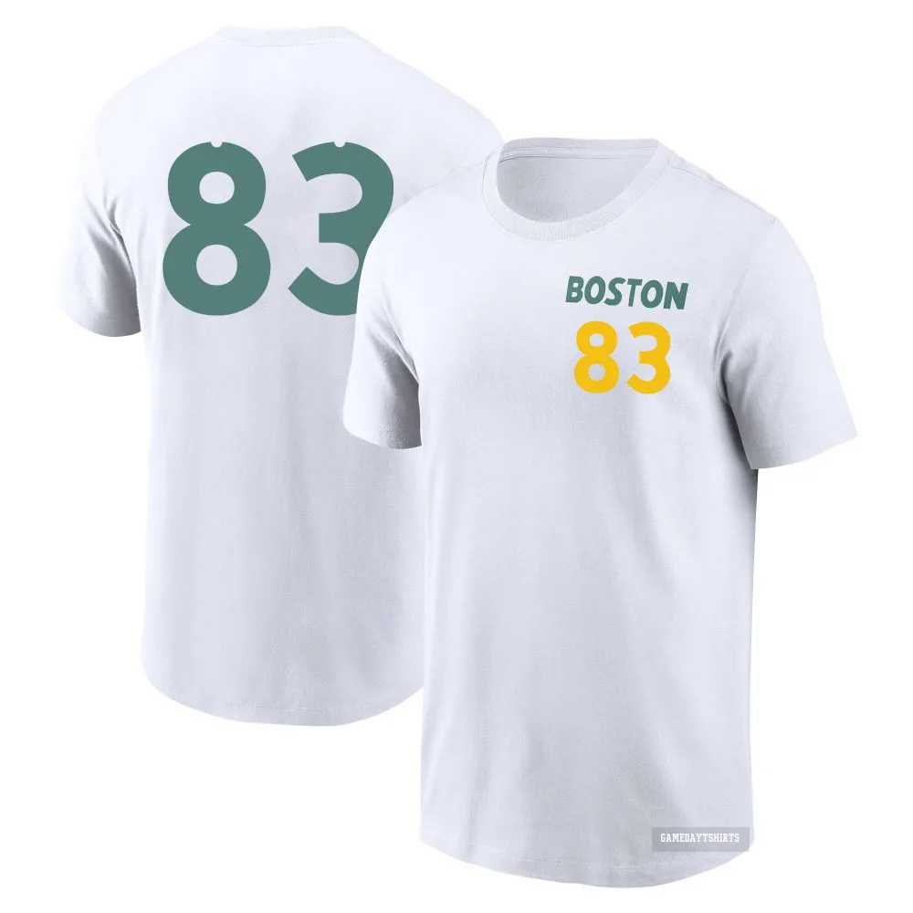 Brennan Bernardino Boston Red Sox ＃83 White 2025 City Connect T-Shirt
