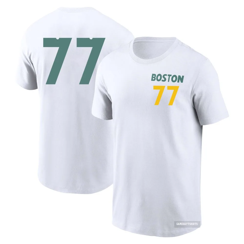 Brian Van Belle Boston Red Sox ＃77 White 2025 City Connect T-Shirt