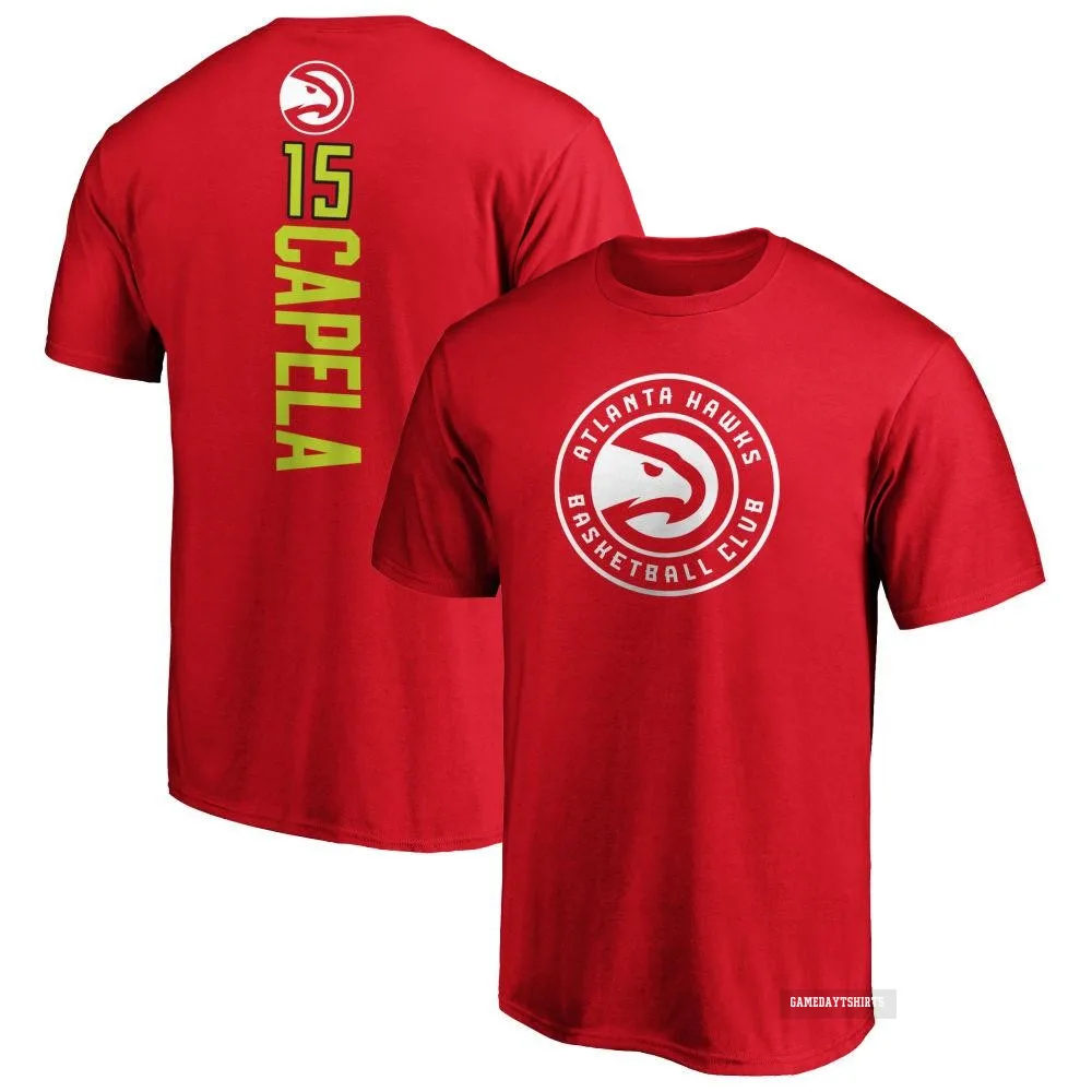 Clint Capela Atlanta Hawks ＃15 Red Backer T-Shirt