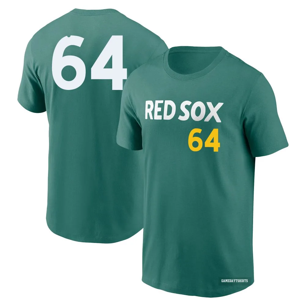Cooper Criswell Boston Red Sox ＃64 Green 2025 City Connect Fuse T-Shirt