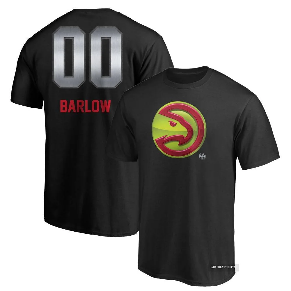 Dominick Barlow Atlanta Hawks ＃0 Black Midnight Mascot T-Shirt
