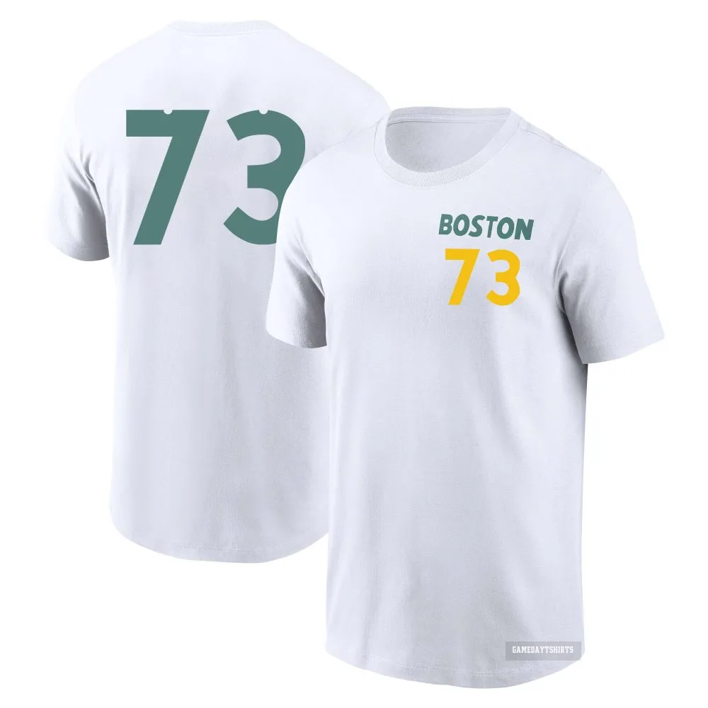 Hunter Dobbins Boston Red Sox ＃73 White 2025 City Connect T-Shirt