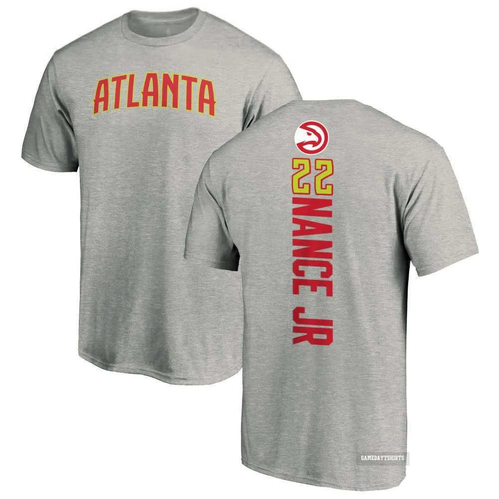 Larry Nance Jr. Atlanta Hawks ＃22 Ash Backer T-Shirt