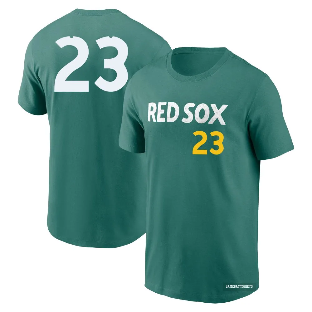 Luis Tiant Boston Red Sox ＃23 Green 2025 City Connect Fuse T-Shirt