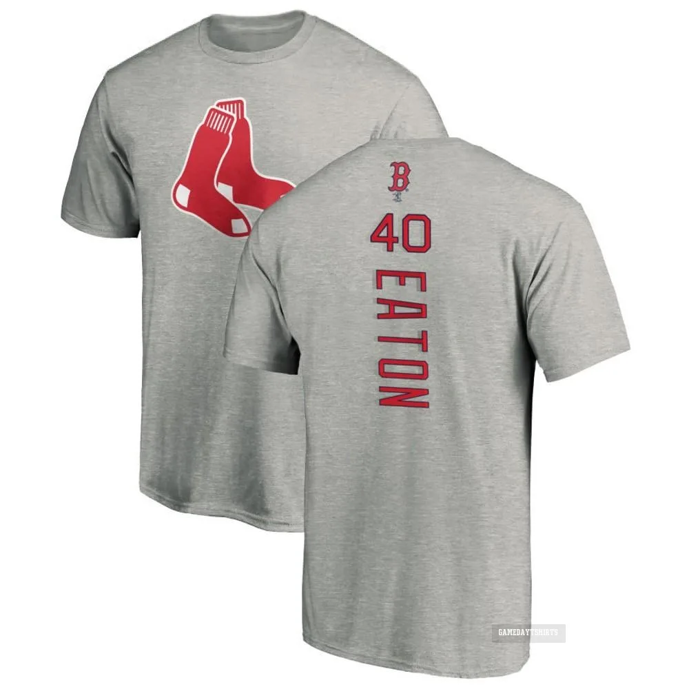 Nate Eaton Boston Red Sox ＃40 Backer T-Shirt Ash
