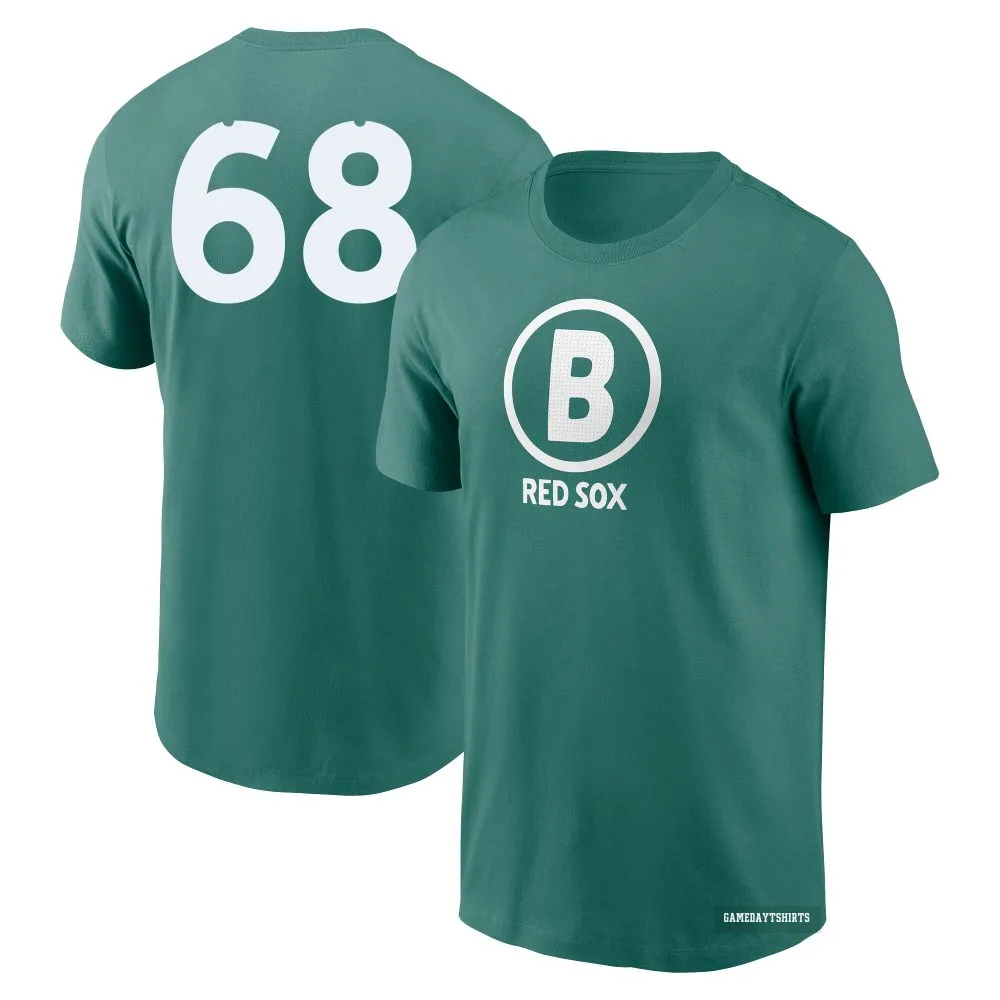 Nick Burdi Boston Red Sox ＃68 Green 2025 City Connect T-Shirt