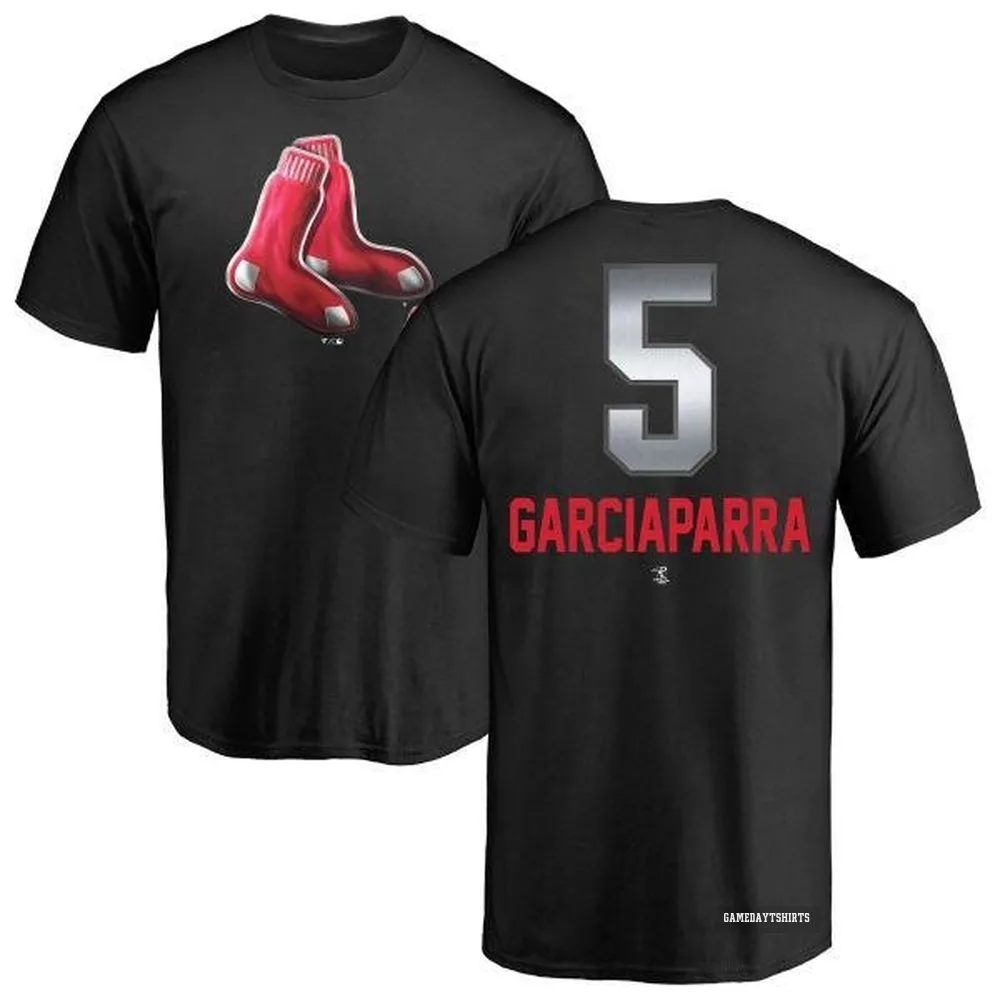 Nomar Garciaparra Boston Red Sox ＃5 Black Midnight Mascot T-Shirt