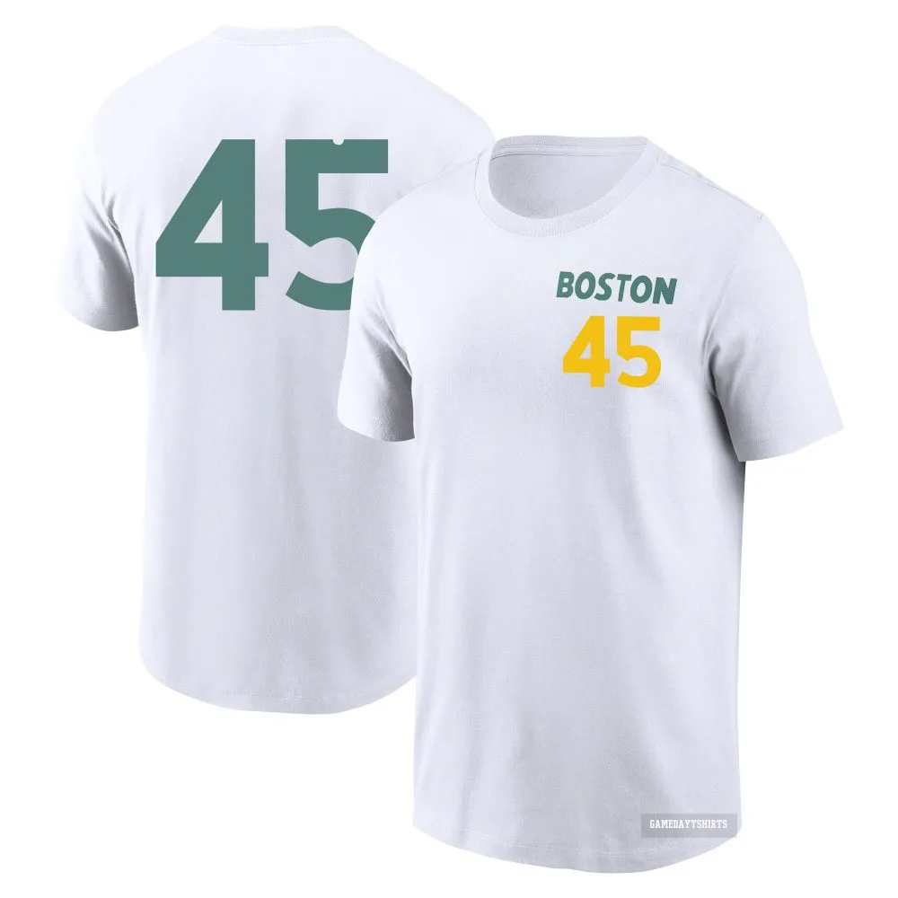 Pedro Martinez Boston Red Sox ＃45 White 2025 City Connect T-Shirt