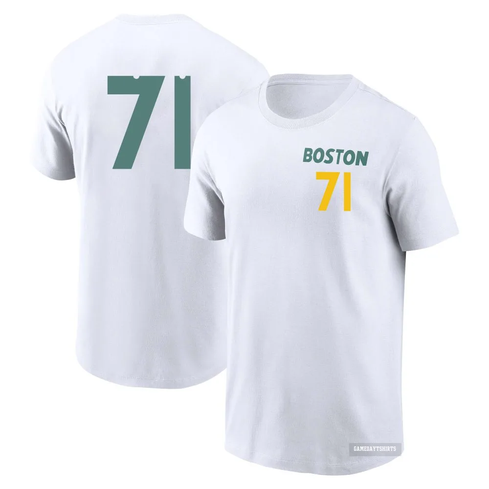 Phillips Valdez Boston Red Sox ＃71 White 2025 City Connect T-Shirt