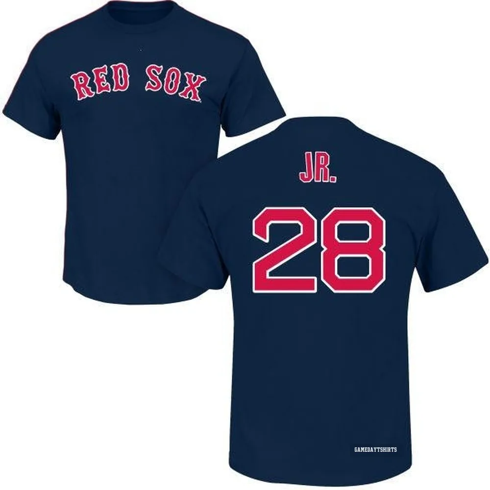 Robbie Ross Jr. Boston Red Sox ＃28 Navy Roster T-Shirt