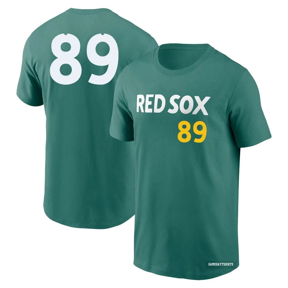 Tanner Houck Boston Red Sox ＃89 Green 2025 City Connect Fuse T-Shirt