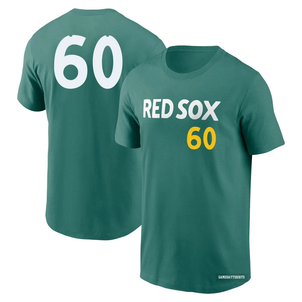 Tyler Danish Boston Red Sox ＃60 Green 2025 City Connect Fuse T-Shirt