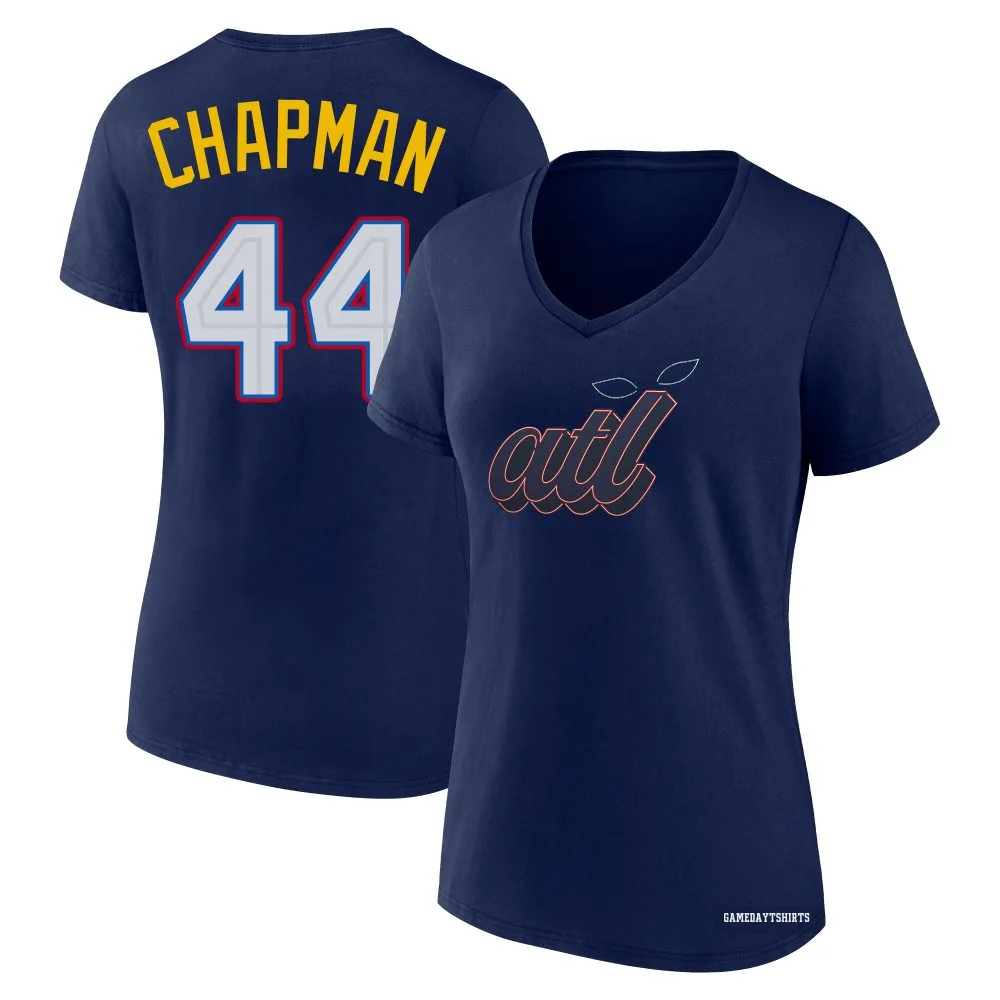 Women's Aroldis Chapman Boston Red Sox ＃44 Navy 2025 All-Star T-Shirt