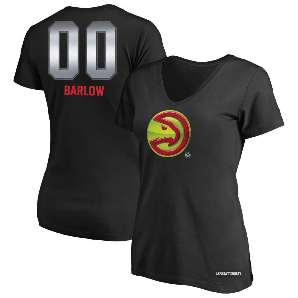 Women's Dominick Barlow Atlanta Hawks ＃0 Black Midnight Mascot T-Shirt