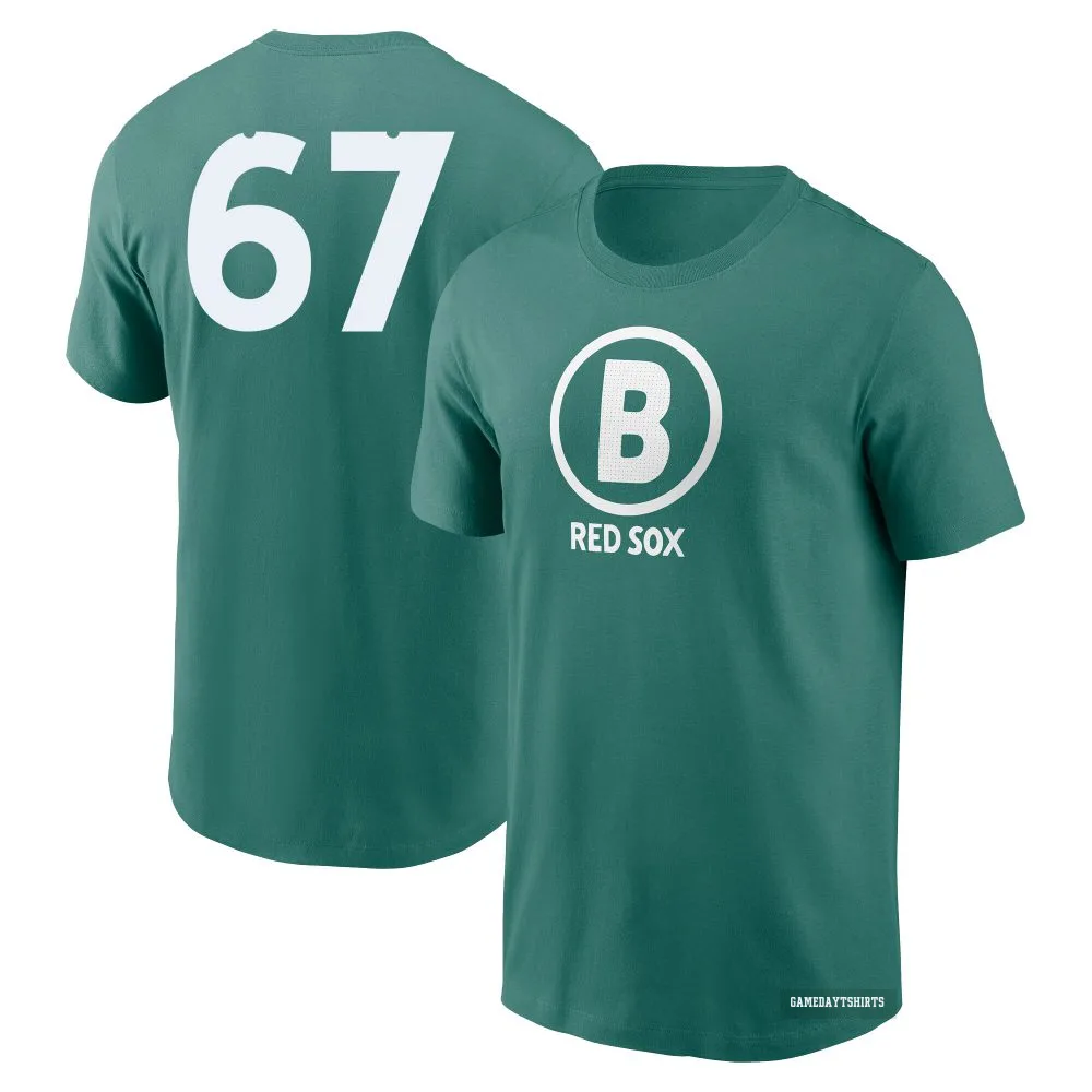 Zach Penrod Boston Red Sox ＃67 Green 2025 City Connect T-Shirt